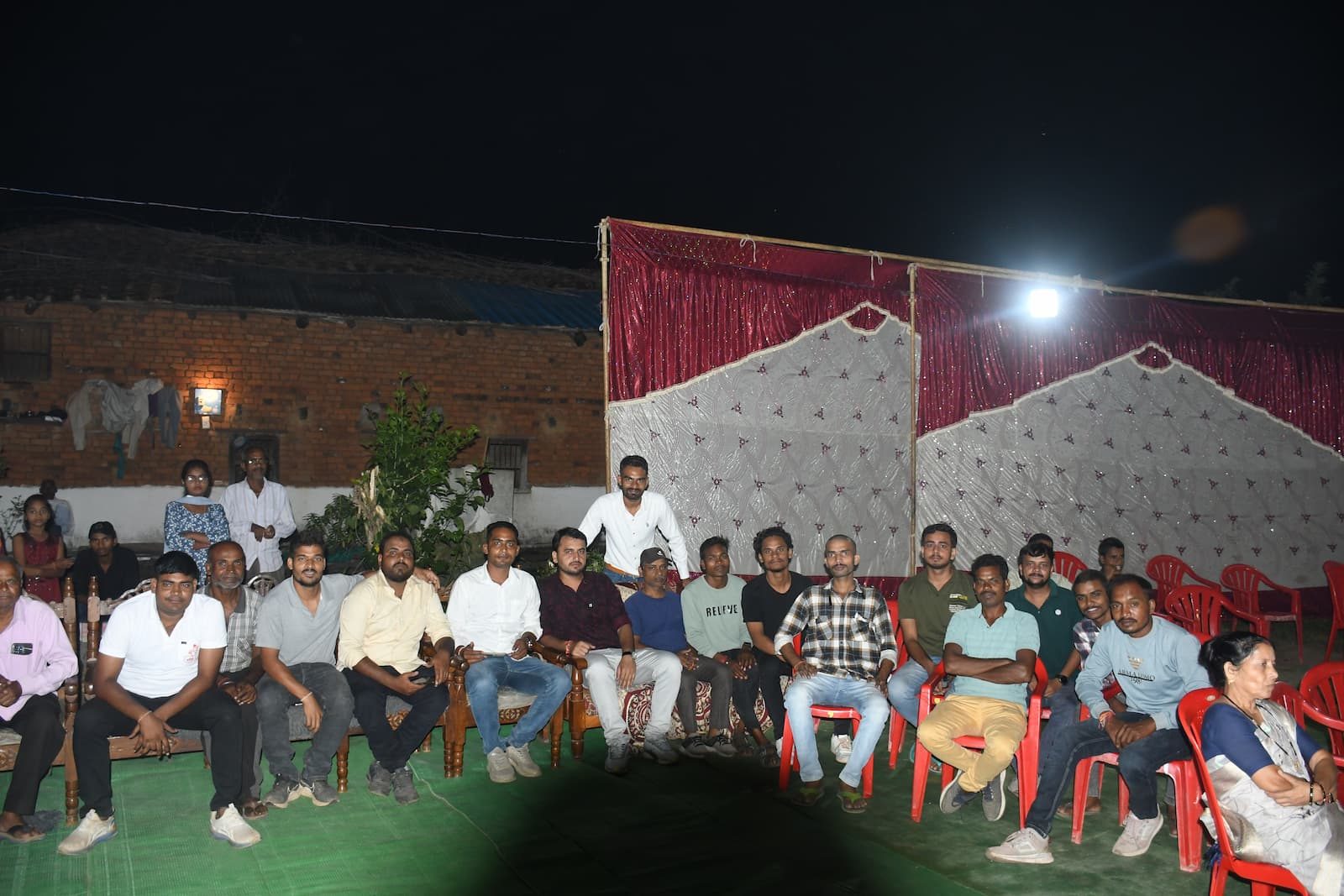 Villagers at a Kalam Foundation event